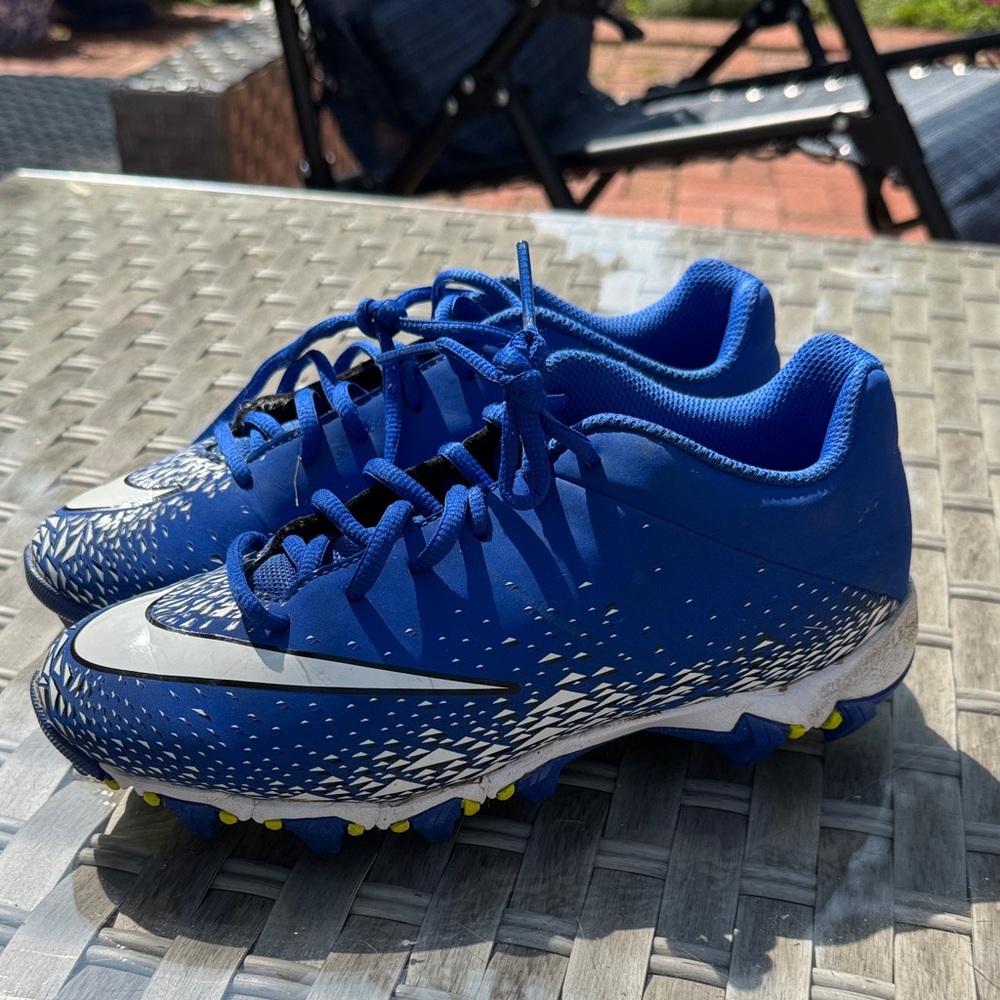 Nike Kids Blue and White Football Cleats